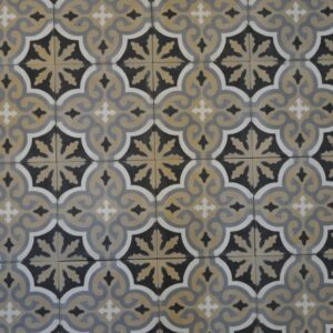 Handmade encaustic paving tile, developed and patented by Villa Tiles. Unique designs, marble wear layer, 28/40 mm thickness - outdoor durability