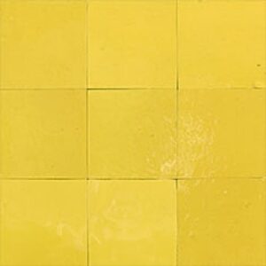 Authentic handmade Zellige floor tiles in blue, from Fez. Rich texture, natural clay & glossy glaze—perfect for floors in bathroom and kitchen