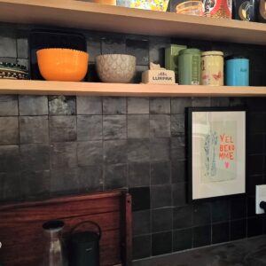 Zellige-tiles-black-kitchen Authentic handmade Zellige tiles from Fez. Rich texture, natural clay & glossy glaze—perfect for walls, splashbacks & feature spaces