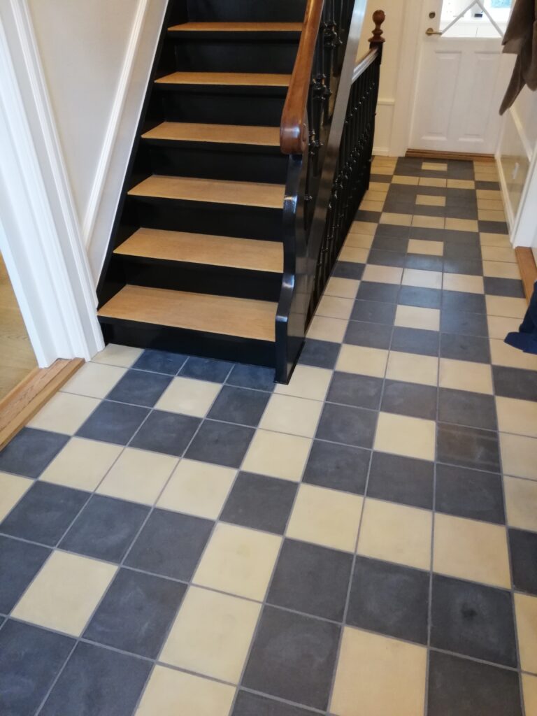 Handmade encaustic cement tiles in soft Nordic colors with subtle debth. Durable, contemporary, and perfect for unique walls or floors.