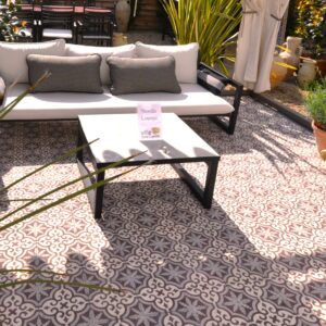 encaustic-cement-tiles-brown-outdoor-tiles-terrace Handmade encaustic paving tile - Art Nouveau 2-60-18