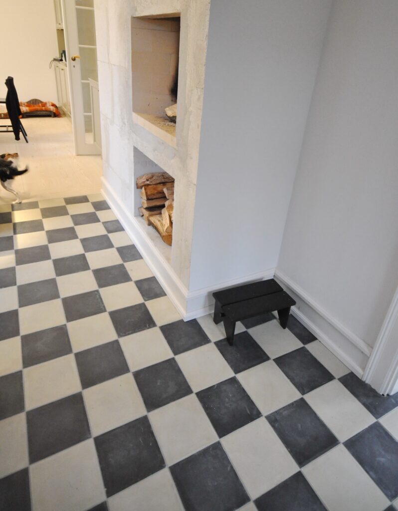 Handmade encaustic cement tiles in soft Nordic colors with subtle debth. Durable, contemporary, and perfect for unique walls or floors.