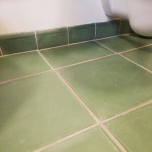 Discover handmade curved skirting tiles in marble-cement — elegant curved tiles for seamless floor to wall transitions, crafted in Danish design.